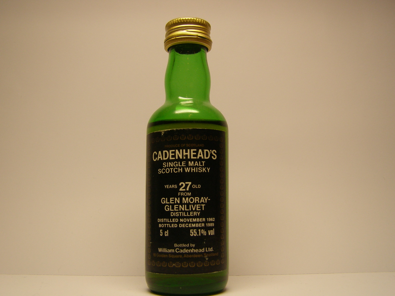 SMSW 27yo 1962-1989 "Cadenhead´s" 5cl 55,1%vol